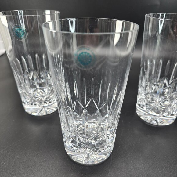 Galway Irish Crystal Baldmore Crystal Highball & Whiskey Glasses Set Of 4 DH1300 - Picture 9 of 15